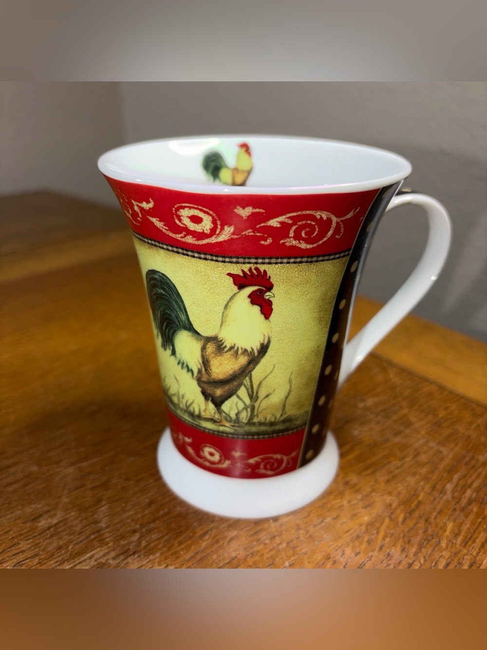 Pimpernel Fine Porcelain / 10 oz. Coffee Mug Rooster Farmhouse Décor